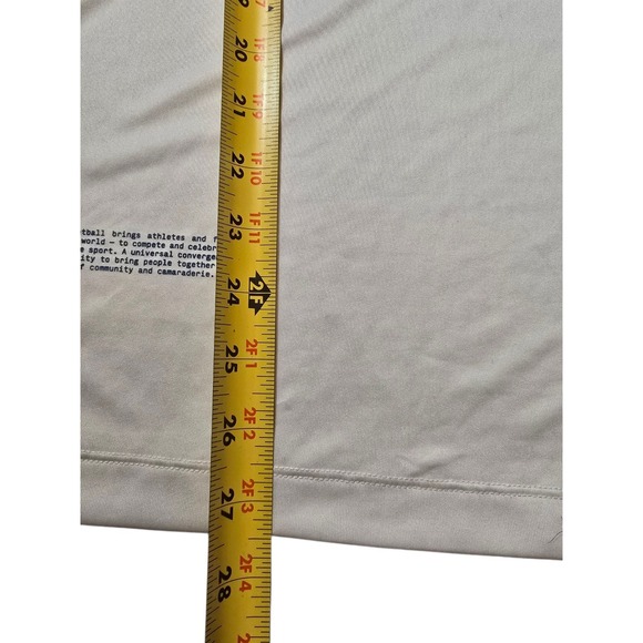 Nike Mens Dri Fit Worldwide Basketball T Shirt Size Medium White Logo Sports Tee - Picture 6 of 7